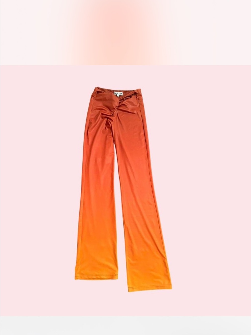 I.AM.GIA Orange Ombre Wide-Leg Pants